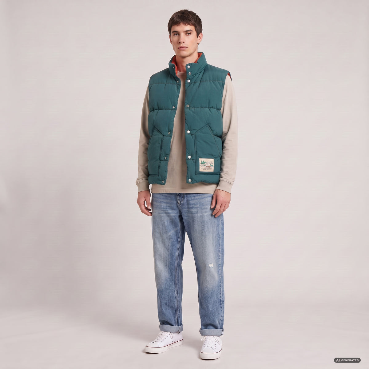 Sleeveless jacket
